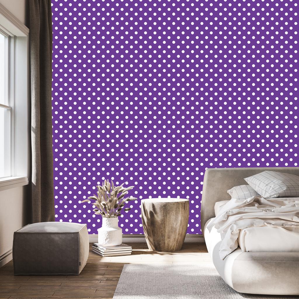 Wallpaper Dots purple, bottom purple for Living Room and Bedroom 50x1000