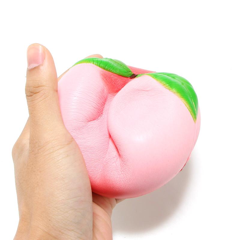 Colossal Soft Squishy Peaches Fruit Series Cream Scented Super Slow Rising Stress Relief Squeeze Toys Party Xmas Gift for Kids