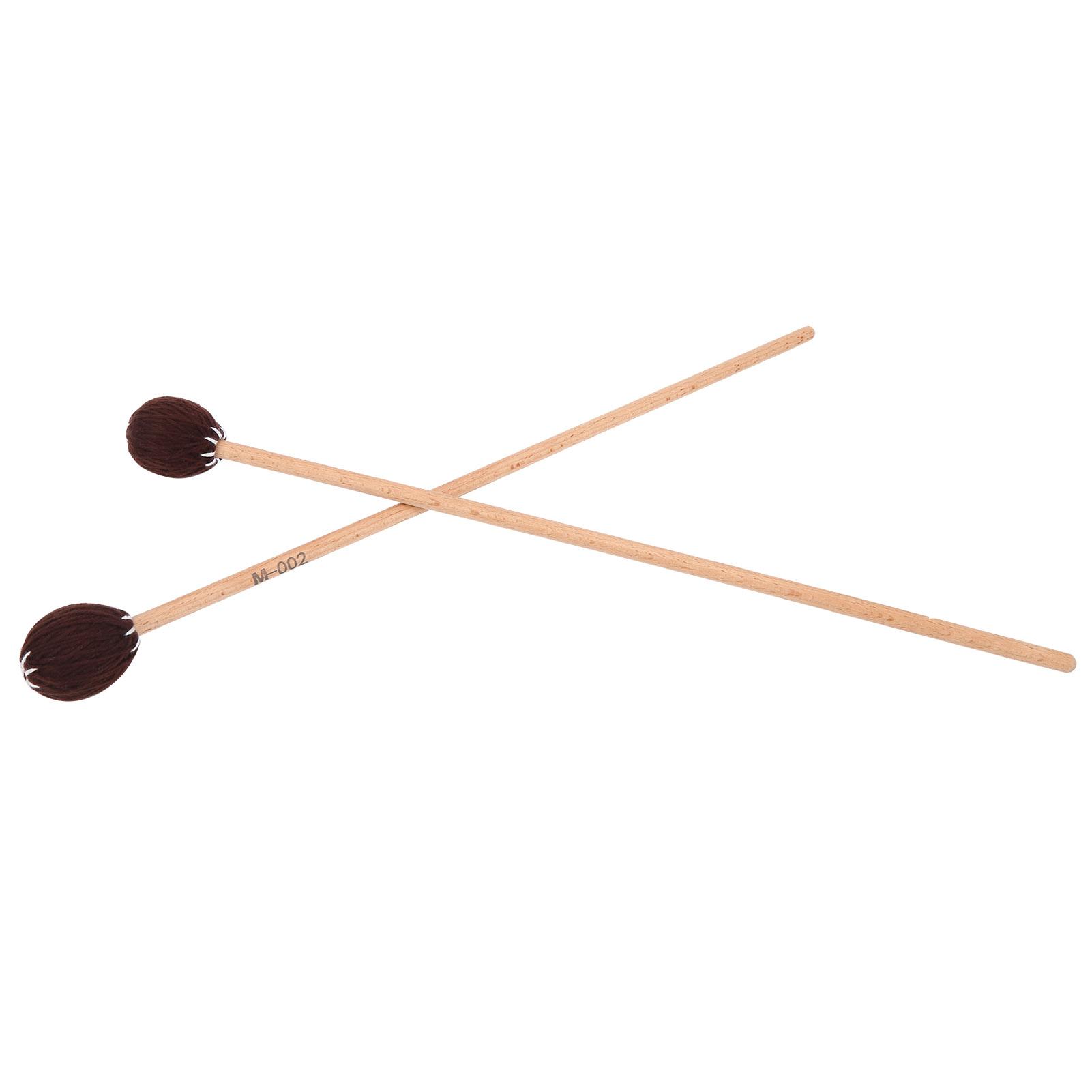 

1 пара палочек для маримбы, деревянные ручки, аксессуары для ксилофона, смешанная пряжа, кофейный кофейный