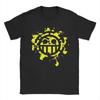 Vintage Heart Pirate One Piece TShirt Unisex Women Pure Cotton T Shirt Monkey D Luffy Anime Short Sleeve Tees Birthday Gift Tops