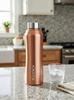 1L Stainless Steel Metallic Copper Coloured Water Bottles 1000 ml Steel Bottle