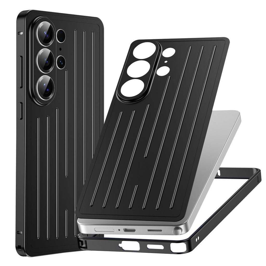 Aluminum Alloy Ultra-Minimalist Heat-Dissipating Protective Case for Samsung S26 Ultra - Drop-Proof Suitcase Design