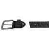 Ceinture pour homme - LEONARDO VERRELLI - Basique - Cuir véritable - Noir - Longueur ajustable 120–140 cm