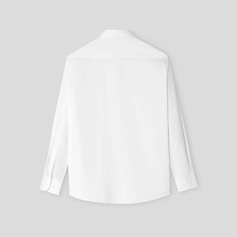 HLA Men's Solid Business Casual Long Sleeve Shirt