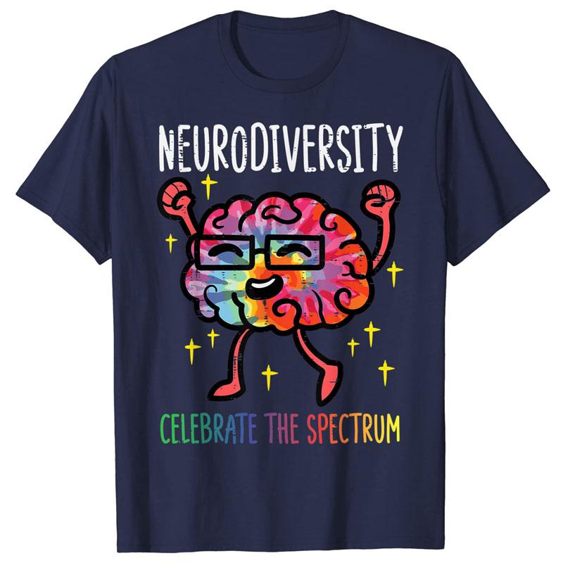 

Neurodiversity Brain Autism Awareness ASD ADHD Men Women Kid T-Shirt Cute Graphic Tee Y2k Top Lovely Gifts Short Sleeve Outfits 4XL