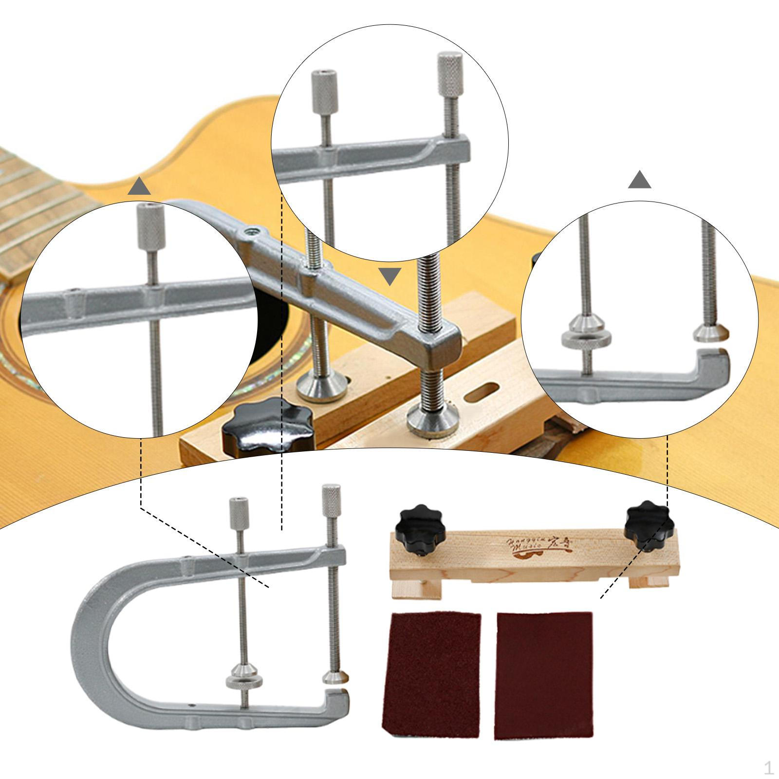 

Струбцина для гитарного бриджа, Инструмент лютье, Легко устанавливается, Профессиональная износостойкая прочная U-образная струбцина