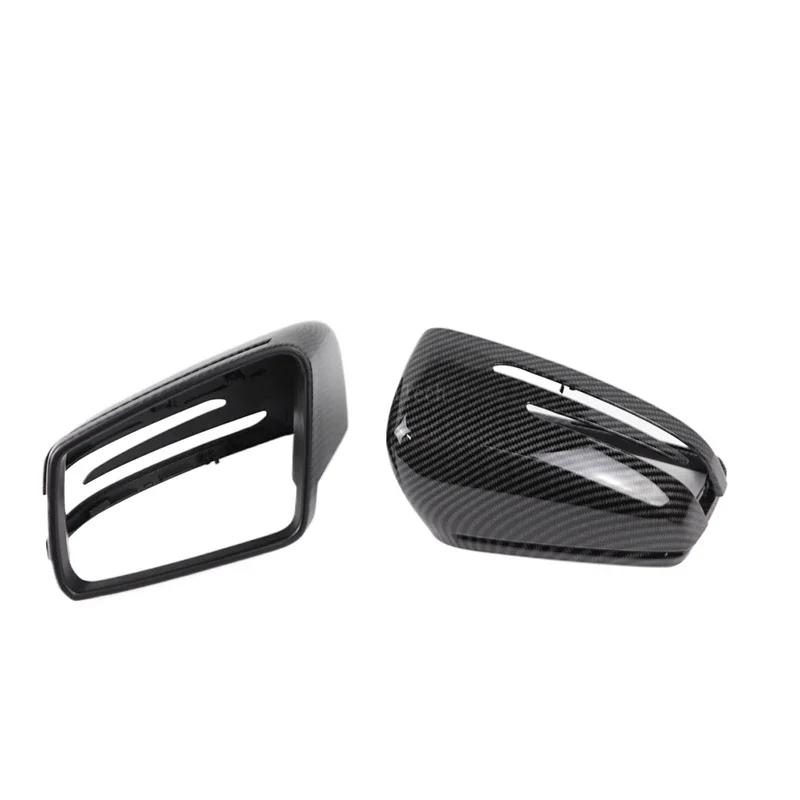 For Mercedes Benz A B C E S CLA GLA GLK Class W176 W246 W204 W212 W221 C177 X204 X156 Carbon Fiber Car Rearview Mirror Cover