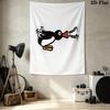 Pingu Wall Tapestry Aesthetic Wall Hanging Printed Fabric Blanket Decorative Tapestries For Bedroom Living Room Home Decor