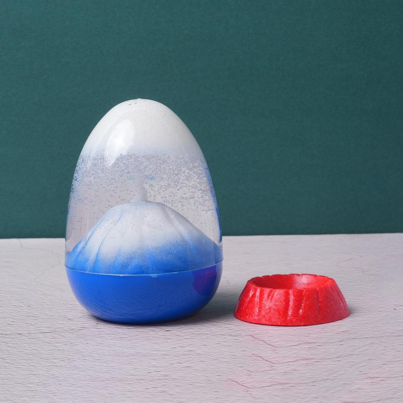 Eggshell Volcano Quicksand Acrylic Hourglass Timer Ornament