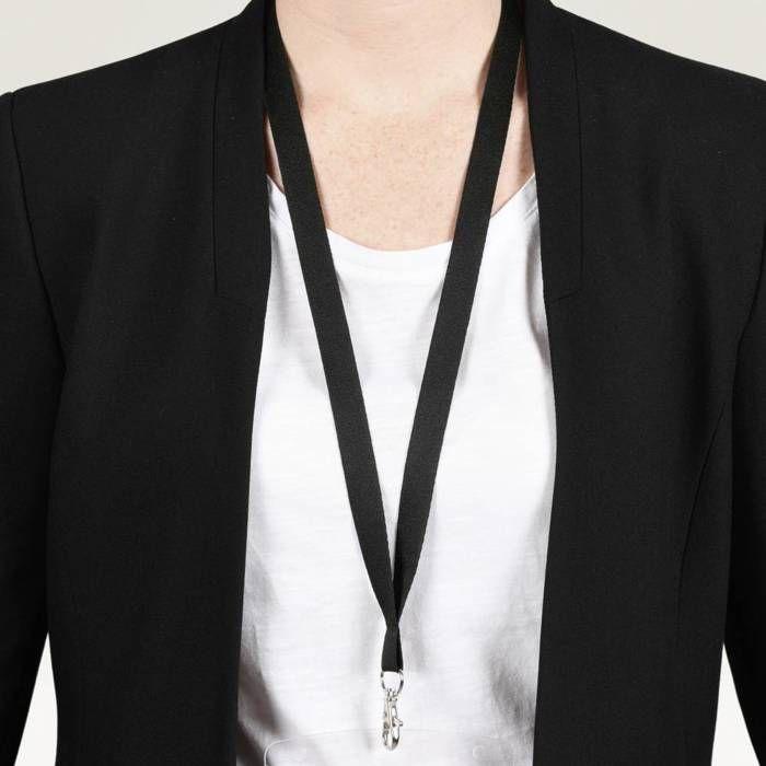 10 Neck Lanyards with Black Carabiner