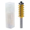 Joint Router Bit Carbon Steel Alloy Wave Type Multi Tooth Milling Cutter for Wood 8mm Shank40mm