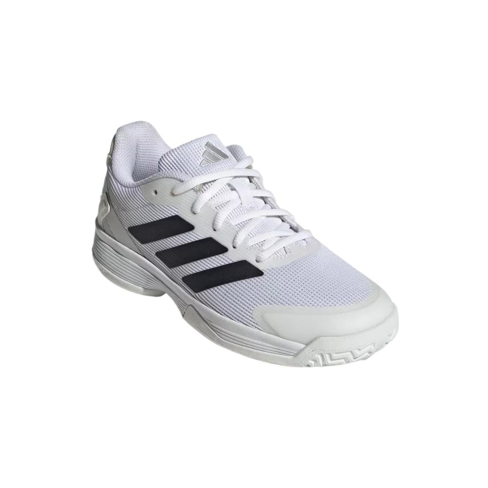 adidas Adizero Ubersonic J White Black Silver Metallic Kids Sneakers Cloud-White Core-Black IH8169
