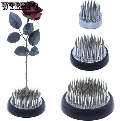 3pcs Stainless Floral Frogs Kenzan Round Metal Flower Frog Vase Arranger Pin Holder for Ikebana DIY Flower Craft Arrangements