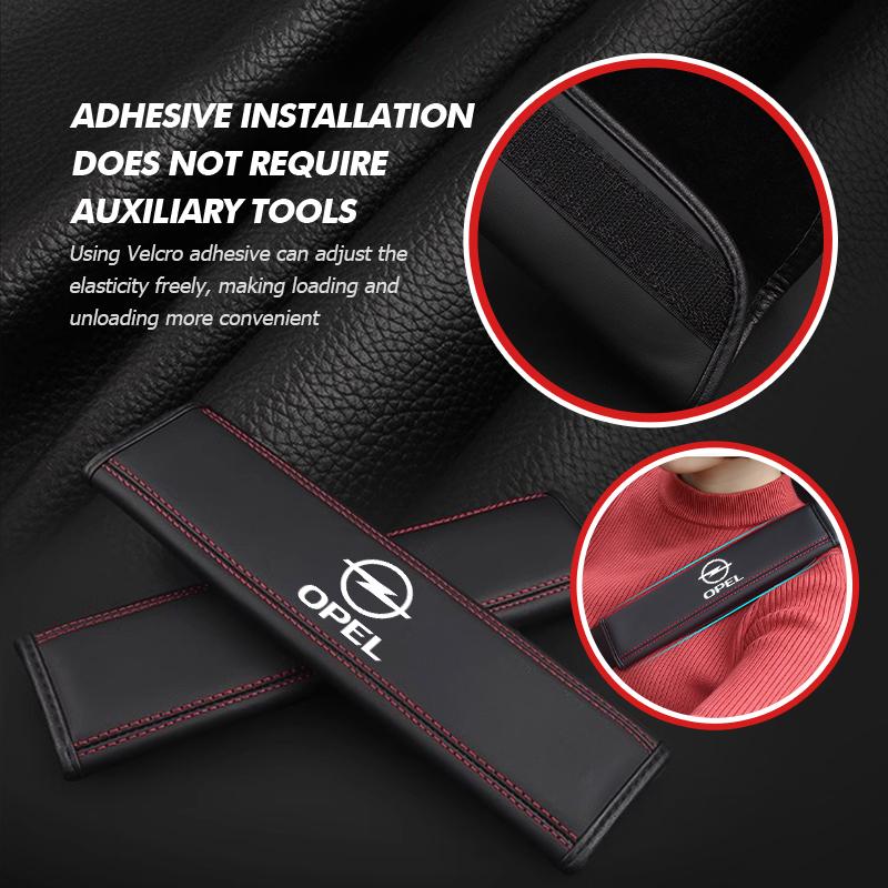 Car Seat Belt Shoulder Protector Strap Pad Interior Accessories For Opel Astra G H J K F Corsa D Zafira B Insignia Mokka Regal