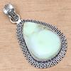 Pendant Chrysoprase Gemstone Valentine'Day Ethnic Silver Jewelry 2.5"