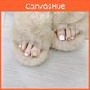 Stylish J-22 White Mica Toe Nail Sticker Set With Removable Design