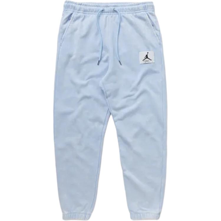 Jordan Flight Knitted Sweatpants Men's Ice Blue Moderate Cuffed Pants DR3089-411