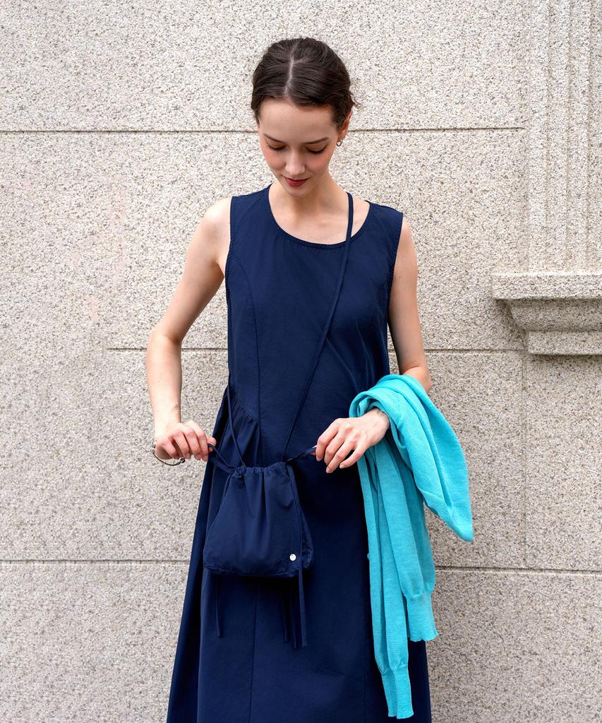 PIGMENT Shirred Long Belted Back Dress (Kyop2603023)