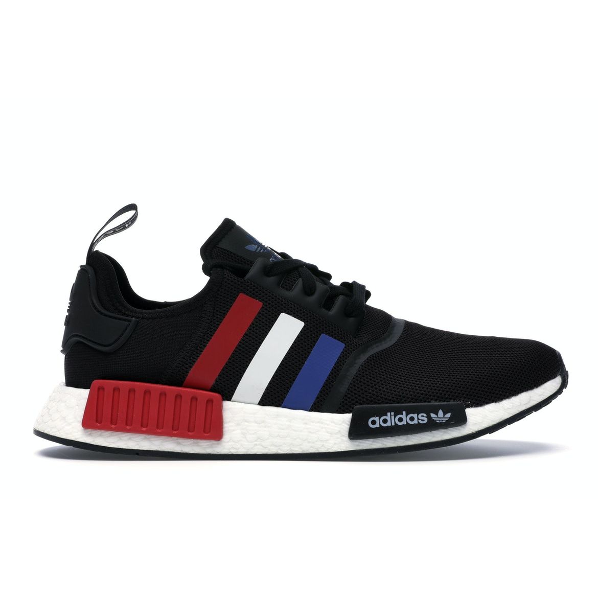 

Трехцветные кроссовки унисекс adidas NMD_R1 Black Core-Black Collegiate-Royal F99712
