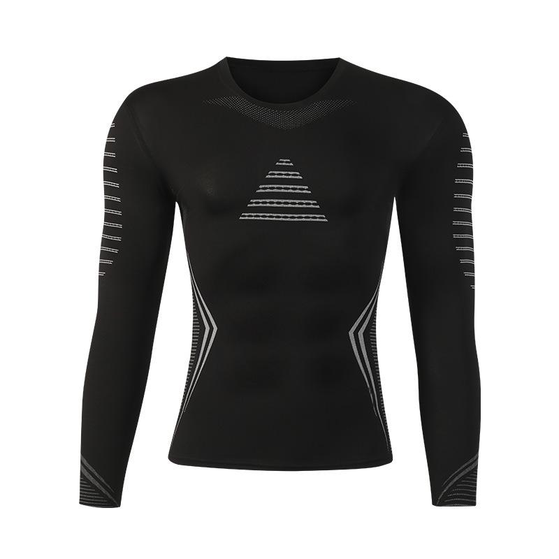 Men's Quick-Dry Long Sleeve Sports Top for Basketball, Running, and Training
