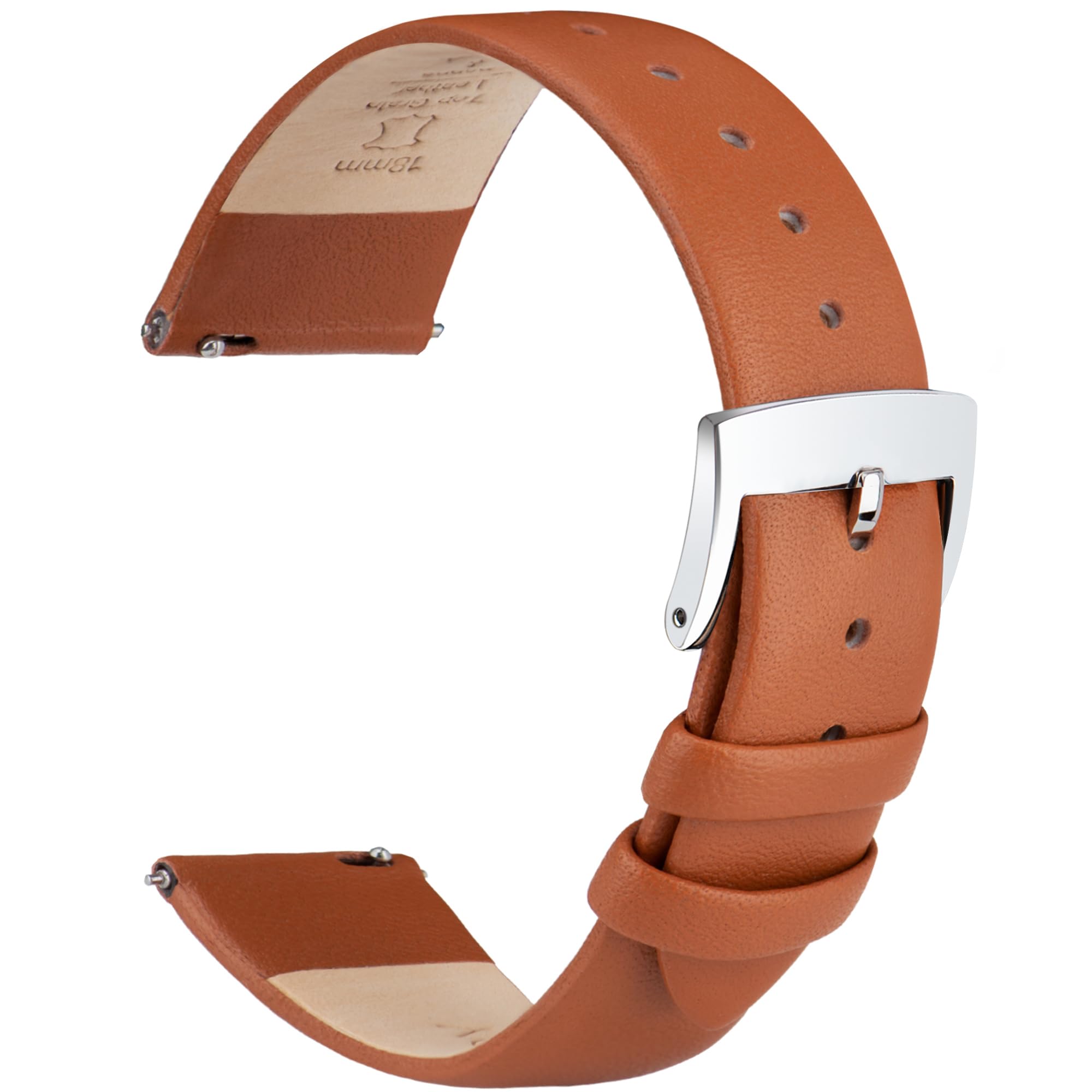 

[OTTOODY] Genuine Leather Watch Band, Watch Strap 12mm, 14mm, 16mm, 18mm, 20mm, 22mm, Elegant 18 mm