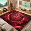 VfB Stuttgart Football Print Crystal Velvet Rug, Comfortable Water Absorbent Non Slip Indoor Floor Carpet