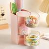 Hair Accessories Organizer With Hair Brush Holder, Rotatable Makeup Brush Holder