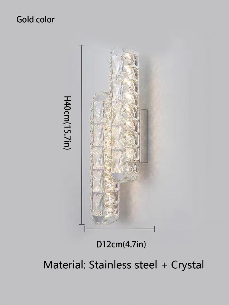 Gold/silver Modern LED Luxury Wall Light Sconces Fixtures,Bedroom Lamp,Hallway,Background Wall Nordic Indoor Room Decoration