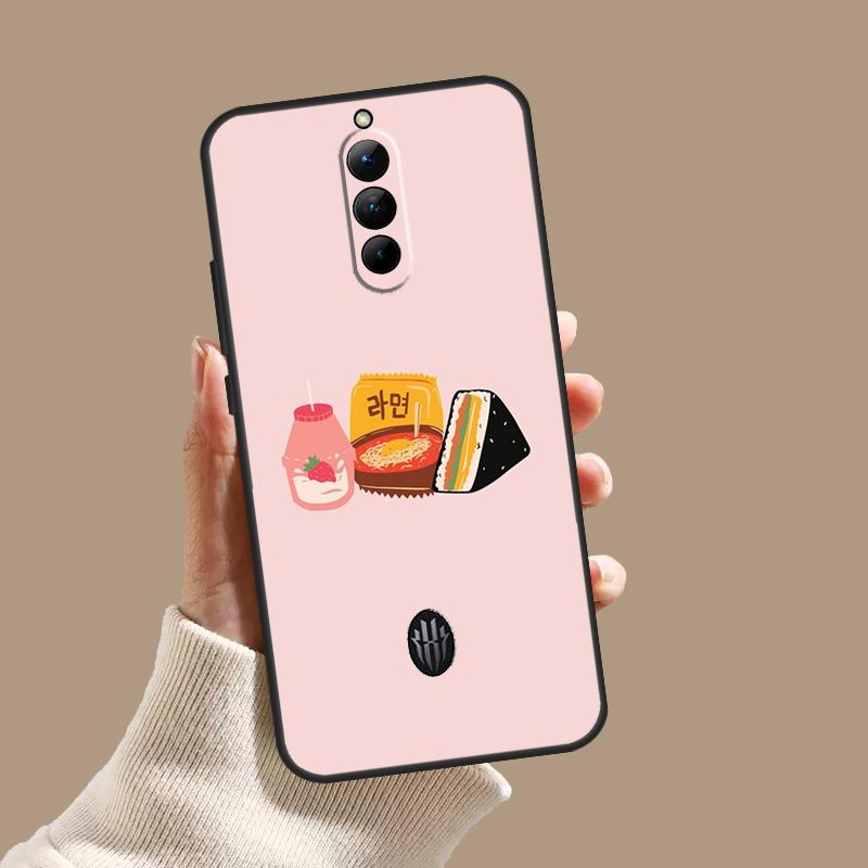 Cute Strawberry Milk Box Case For ZTE Nubia Red Magic 10S 9S 8S 8 9 10 11 Pro Plus 6 7 6S 7S Pro 5G 6R 10 Air Cover