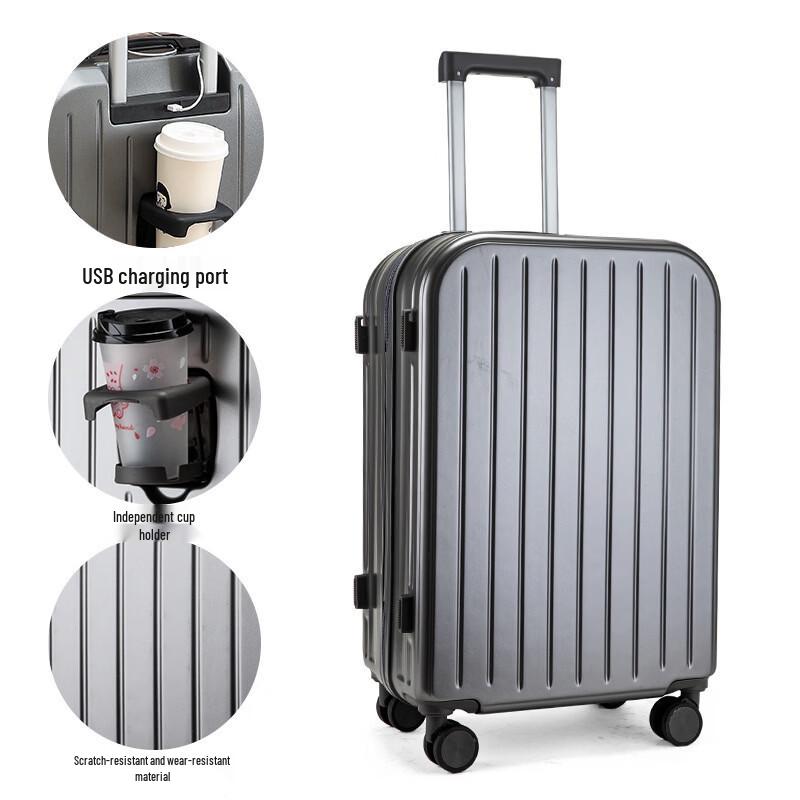 

KINGSGEAR Frosted Aluminum Frame Luggage
