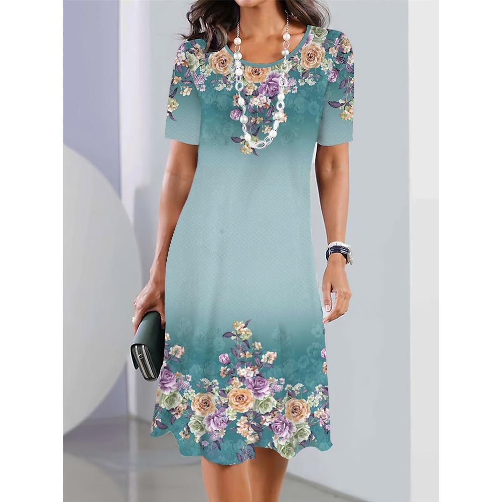 

Літні А-силуетні сукні для відпустки великих розмірів жіночий одяг L