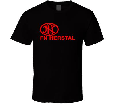 FN Herstal Firearms Guns Red Logo New S To 5XL T-Shirt Tee Unisex