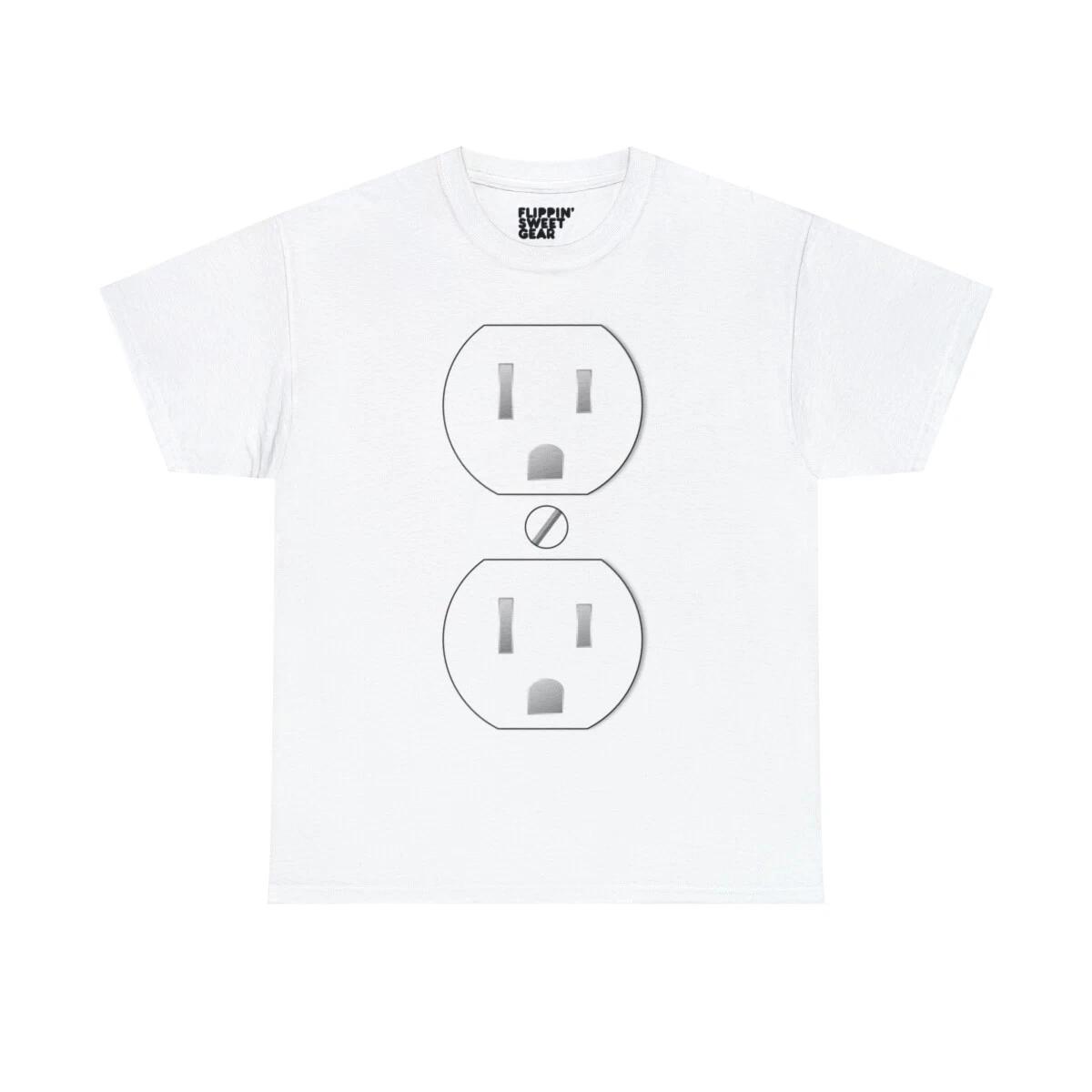 Electrical Outlet Halloween Costume Graphic Tee Shirt L
