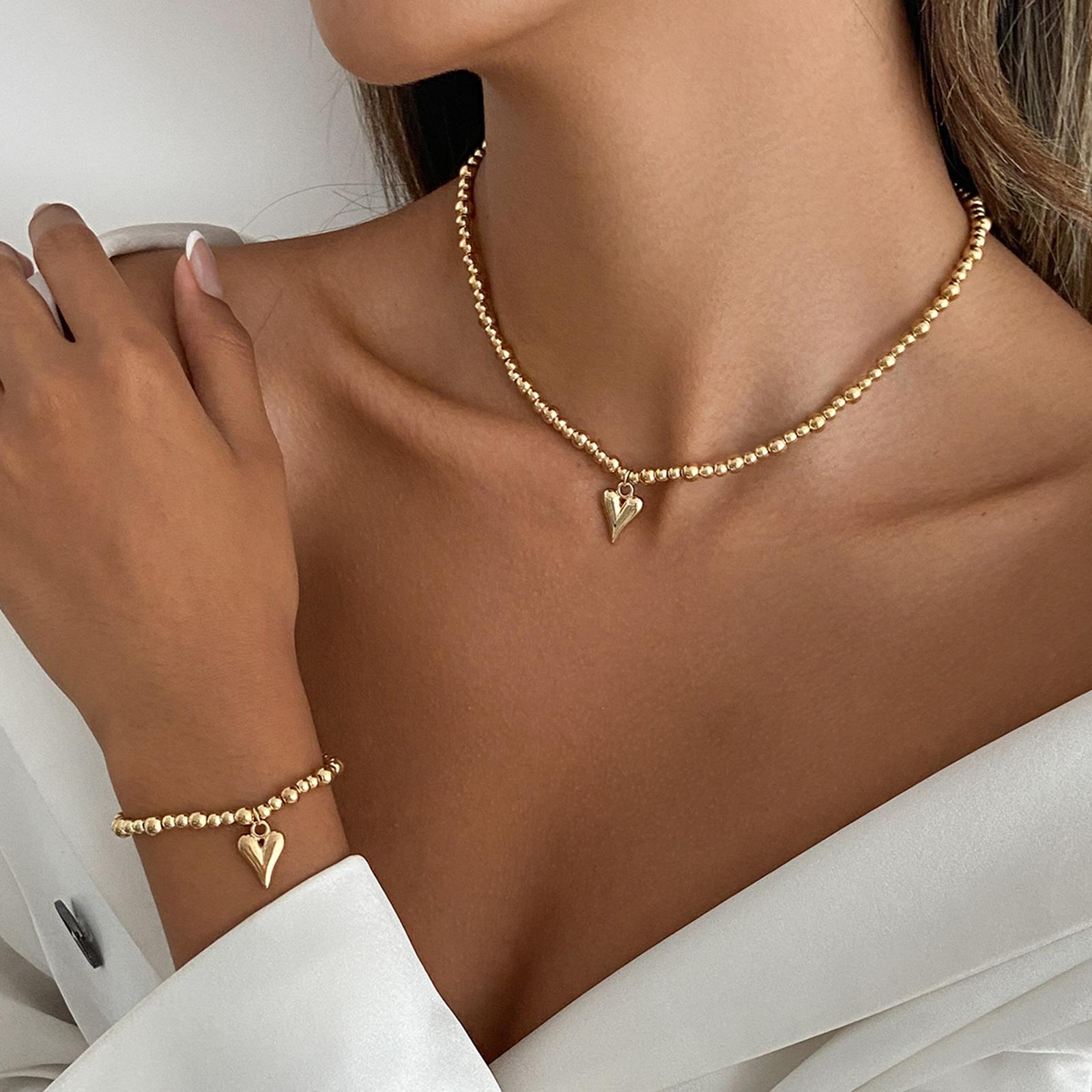 

Аксессуары Бисероплетение Ручная работа Бисерное ожерелье для женщин, Универсальное ожерелье-чокер с любовью One Size