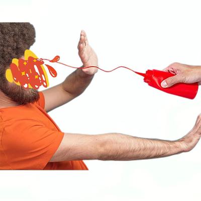 Squeeze Prank Tomato Sauce Bottle Parody Prank Toy Funny Decompression Tomato Bottle Prop