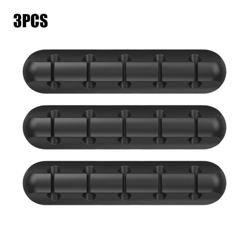 Cable Organizer Silicone Cable Clip Mobile Phone Data Cable Management Cable Winder Desktop Organizer Suitable for Home Office