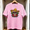 Cinco de Mayo skull and roses tshirt Women Unisex Casual cotton graphic t shirts Adult streetwear camisetas tops tee Shortsleev