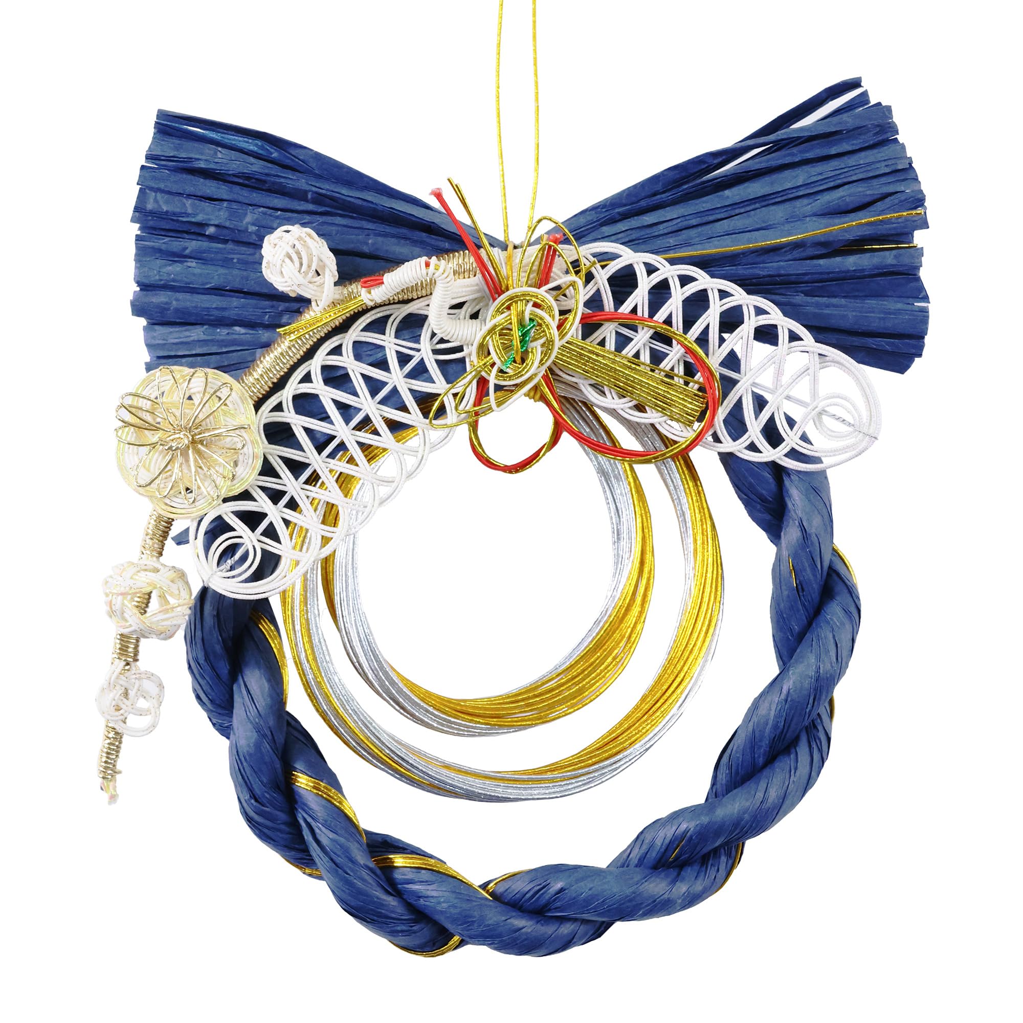 

Осака Чосейдо Сіменава (Сіменава) для вхідних зон, стильні новорічні прикраси, з гачками, виготовлені з сприятливого мідзухікі (Мізухікі) від