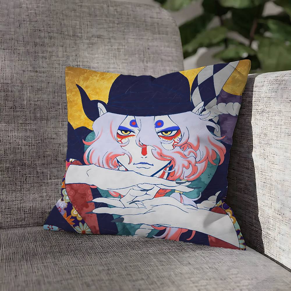 Medicine Seller M-Mononoke Throw Pillow Case For 55x55cm 30x30cm 50x50cm 45x45cm 40x40cm Square Chair Pillowcase Case