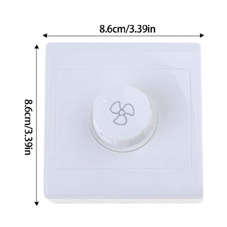Ceiling Fan Surfaces Mount Speed Controller Stepless Adjustment Household Fan Control Panel 86 Type Fan Speed Regulator