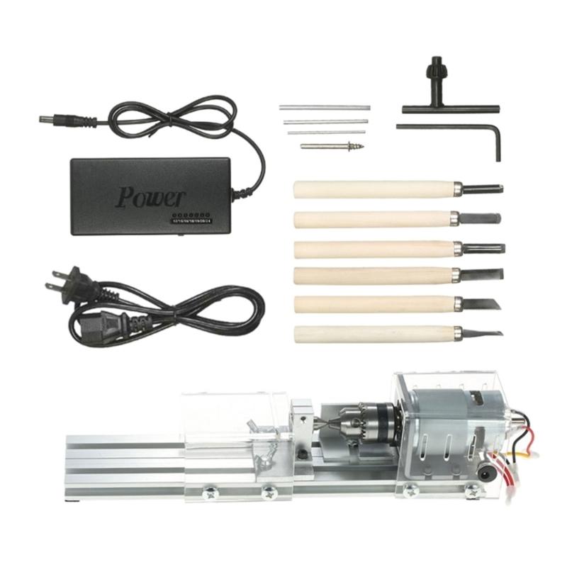 Mini Lathe Beads Machine Pearl Lathe DIY Woodworking Lathe Machines Quality Alloy Steel Long Lasting Durability