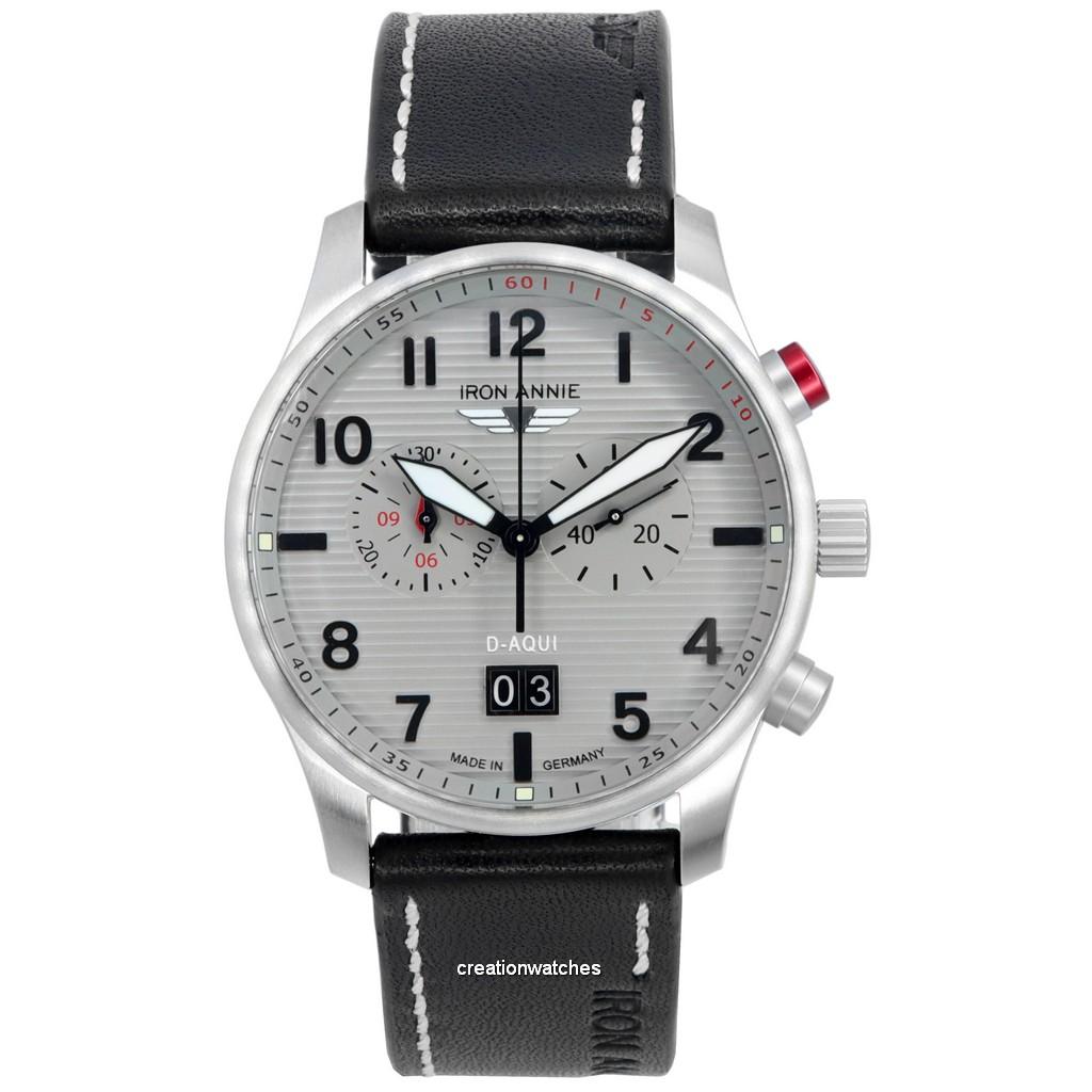 

Мужские часы Iron Annie D-Aqui Chronograph с серым циферблатом, кварцевые 56864