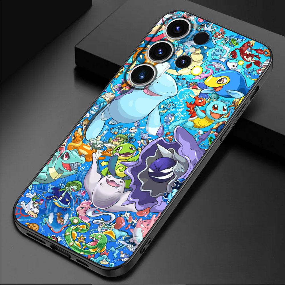 Case For Samsung Galaxy S24 S23 Ultra S22 Plus S20 FE S21 S10 5G Lite S10e S9 S8 Luxury Soft Phone Cover Pikachu Pokemon Cartoon