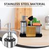 3-in-1 Zeepdispenser Pomp Set met Borstel Spons Houder Handdoekrek Keuken Spoelbak Afwasmiddel Dispenser Schoonmaakgereedschap Opbergruimte