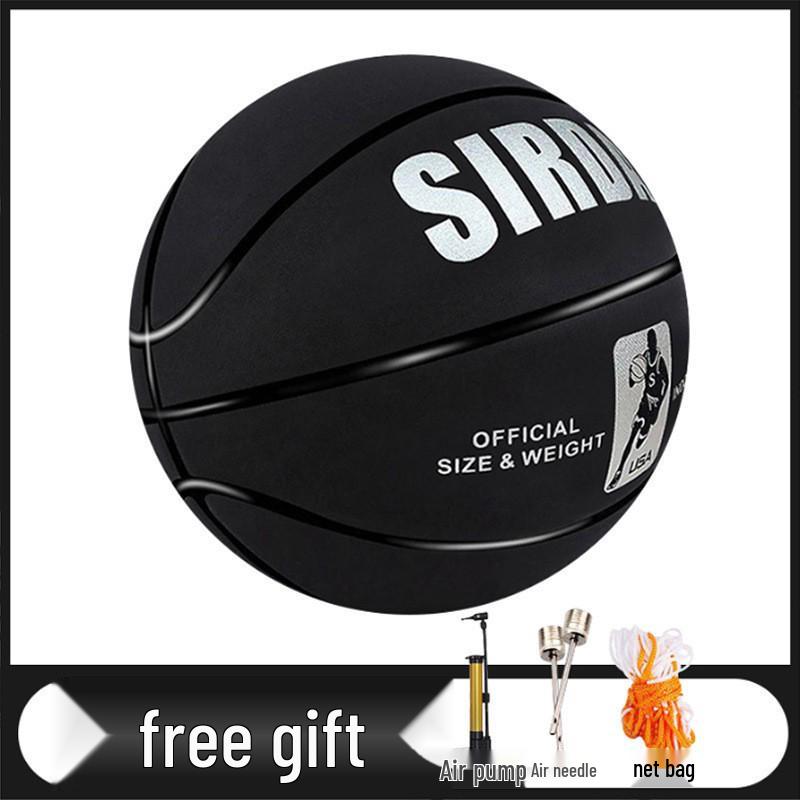 Sada Suede No. 7 Youth/Adult Indoor & Outdoor Basketball with Accessories