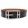 HERMES Cape Cod 32 SVHardware A-stamp Box Calf/Veau Togo Reversible belt 95 Noir / GoldUsed