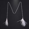 Handmade Design Bead Mask Chain Simple Style Tassel Decoration Metal Mask Chain Sexy Design Feather Face Chain Prom Accessories