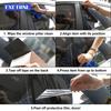 Glossy Black Carbon Fiber Window Door Deal B Pillar Post Cover Sticker For Toyota Camry 2018      2024
