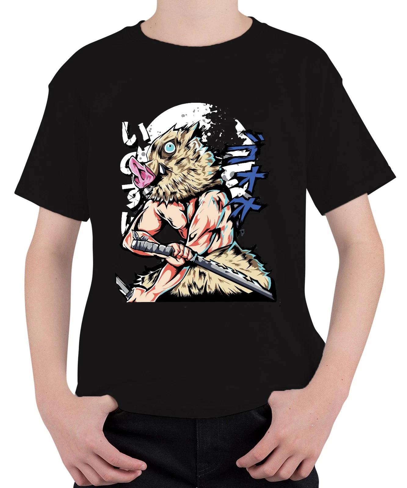 Ebermaske Samurai Schwert Anime Krieger Muskulös Manga Cosplay Unisex Kinder T-S XS