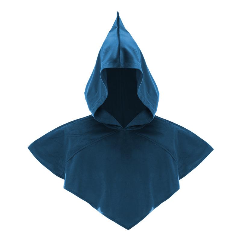 Grim Reaper Medieval Hooded Suede Cloak Costume One Size